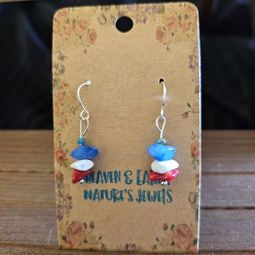 MLB Natural stone earrings